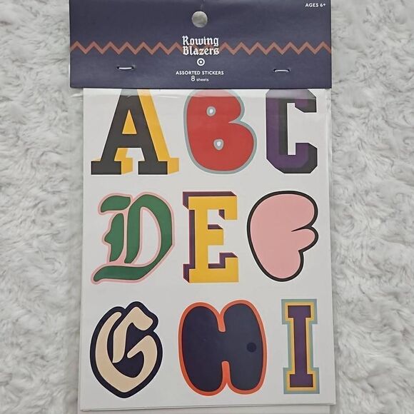 Rowing Blazers x Target Letter Sticker Sheet - Picture 1 of 4